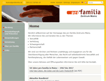 Tablet Screenshot of profamilia-mainz.de